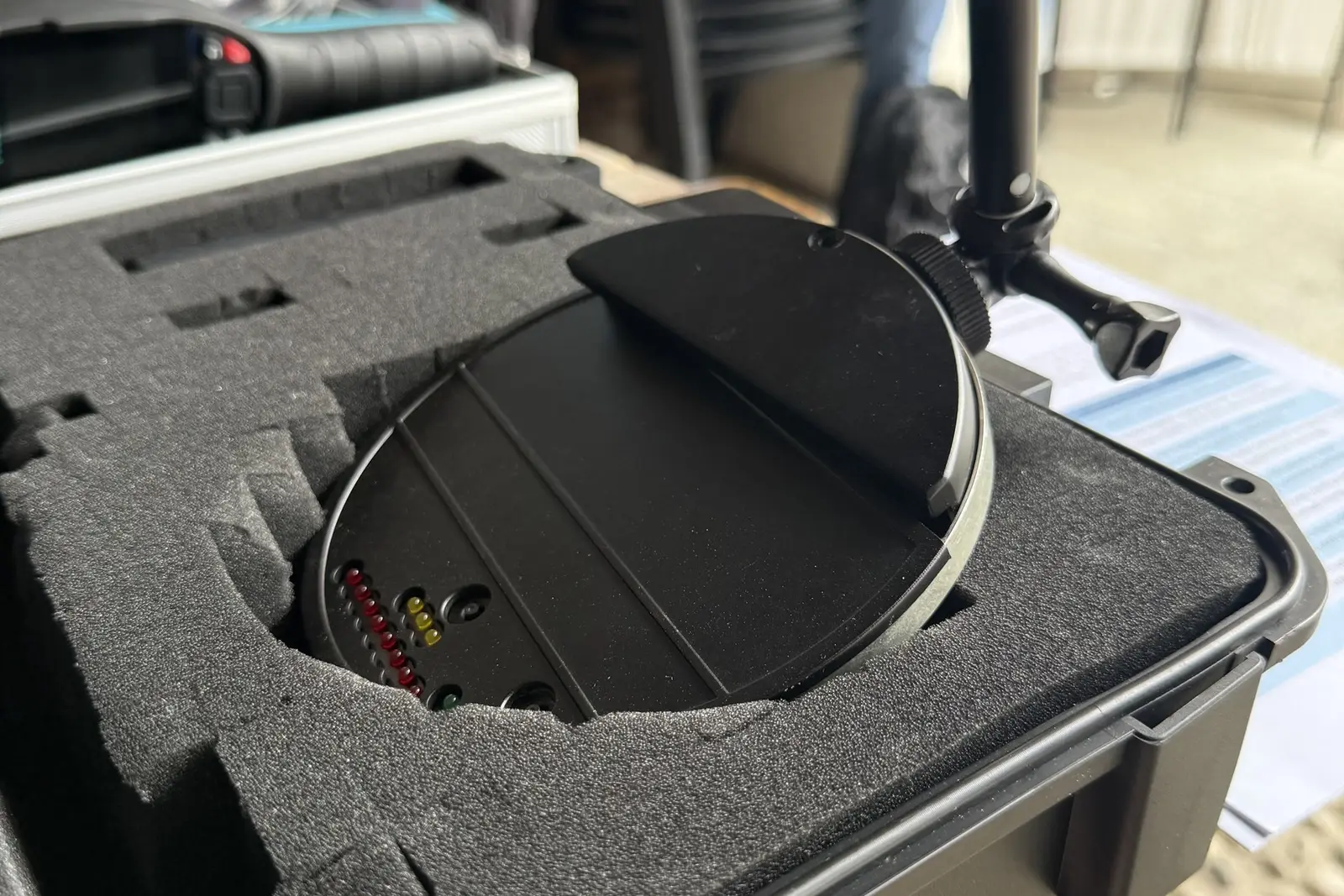 Attrezzatura tecnica custodita in un kit rigido